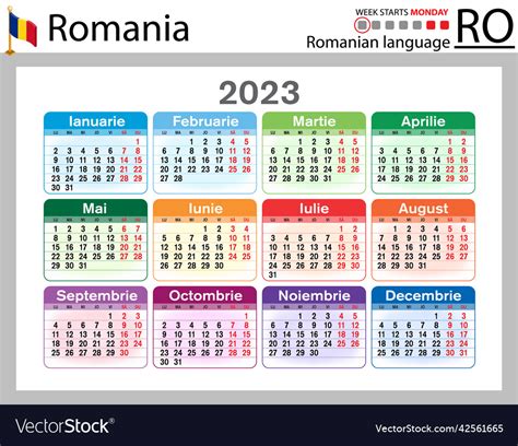 calendar up romania 2023